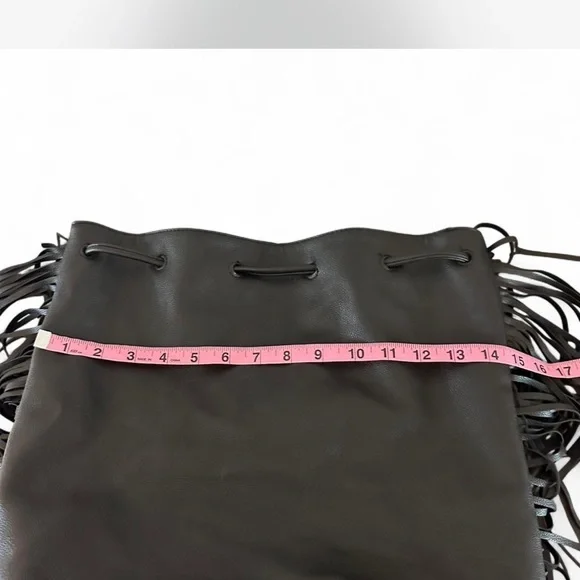 Victoria's Secret Black Backpack with Fringe - Picture 7 of 8